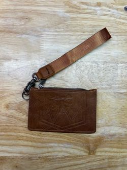 Wrangler Brown Leather Card Holder Wallet