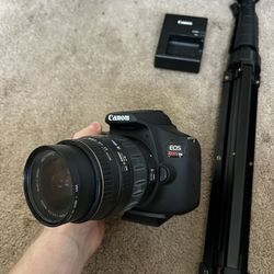 Canon EOS Rebel 6D, Lens, Bag, And Tripod