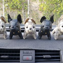 LoVe Checkered Dog Keychain