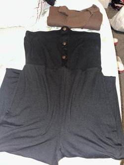 Black Button Jumpsuit