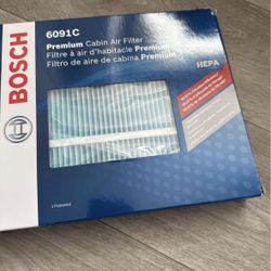 BOSCH 6091C HEPA Cabin Air Filter Cadillac XT4, XT5; Chevrolet Camaro, Cruze, Impala, Malibu