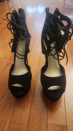 Black Platform Heels/ Pumps Ann Michelle -Real Love