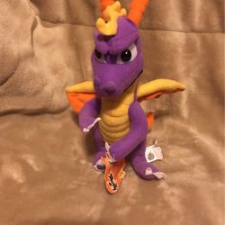 Vintage 2001 Universal Play by Play SPYRO the Dragon 10” Plush