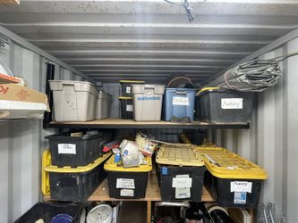 Container Custome Hanging shelf + Plywood