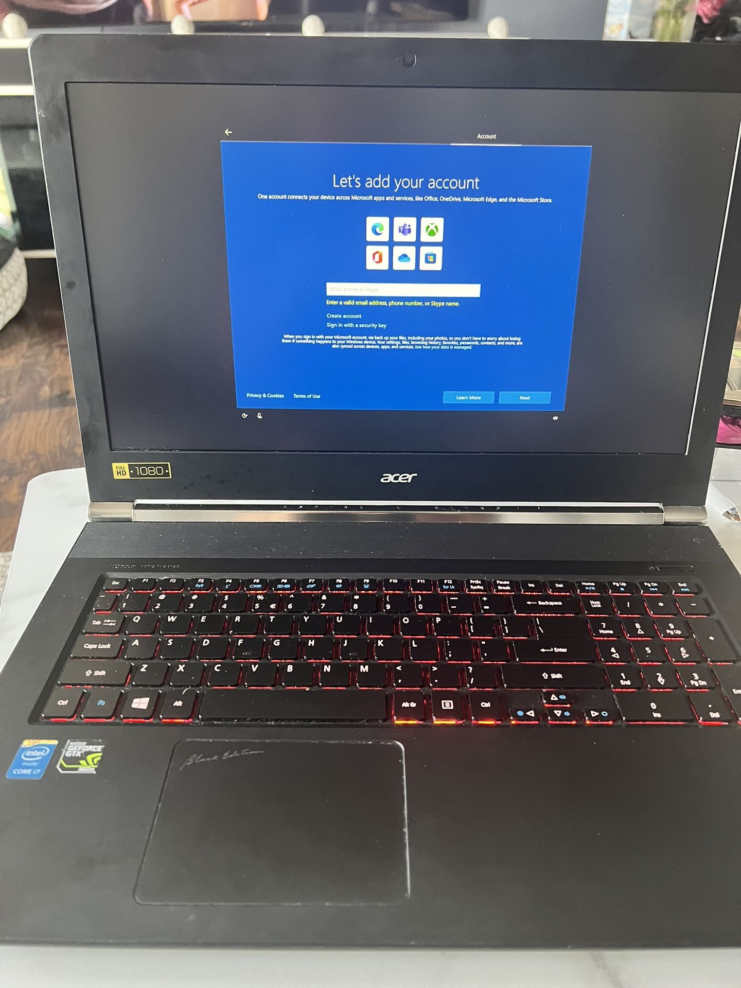 Gaming Laptop- Acer Aspire V17 NITRO