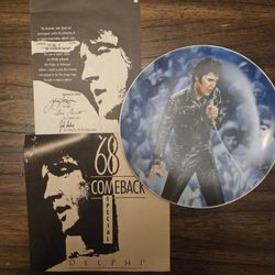 Elvis Presley '68 Comeback Special Delphi Collector Plate w/ COA