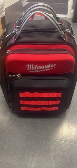 Milwaukee 48-22-8201 Ultimate Jobsite Backpack, Red, Black