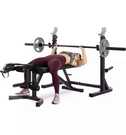 ProForm Sport Olympic System XT (or Sport Olympic Bench XT) is an adjustable weight bench and squat rack combo designed for versatile home strength tr