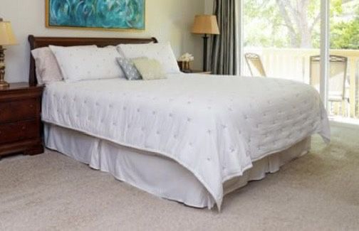 Beautiful, Solid Wood, Broyhill Brand, King Sleigh Bed & Tall Dresser