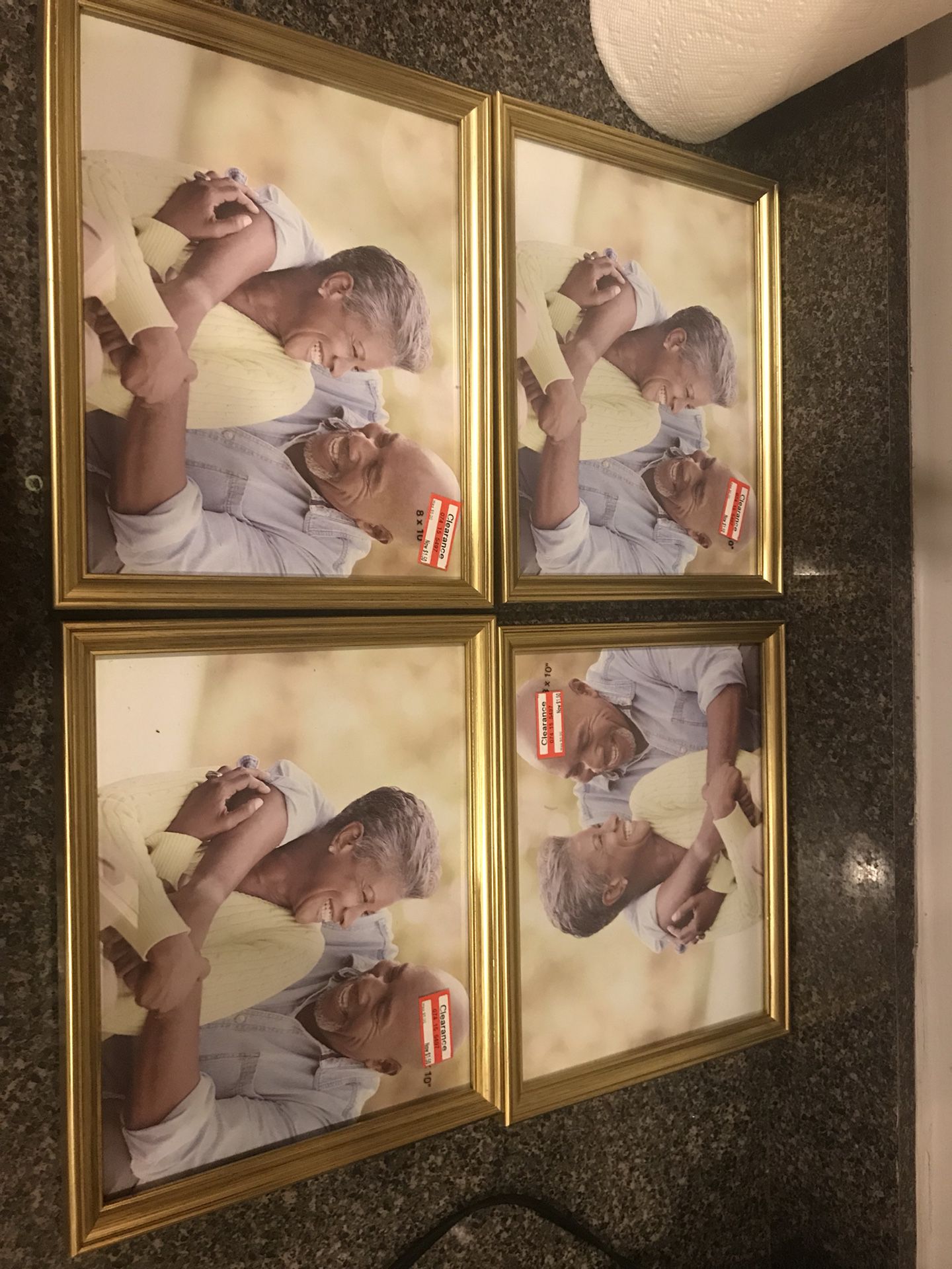 4 gold frames (8x10)