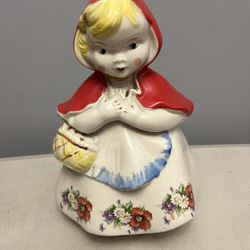 Vintage Hull USA Little Red Riding hood cookie jar