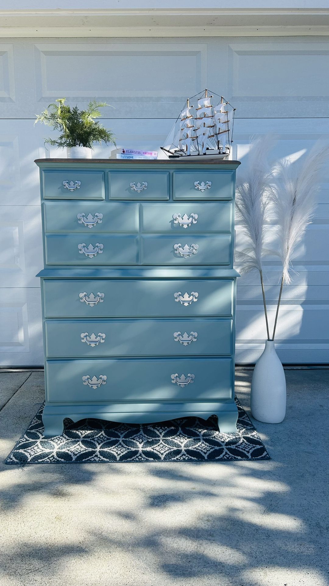 Refinished Solid Wood Tallboy Dresser