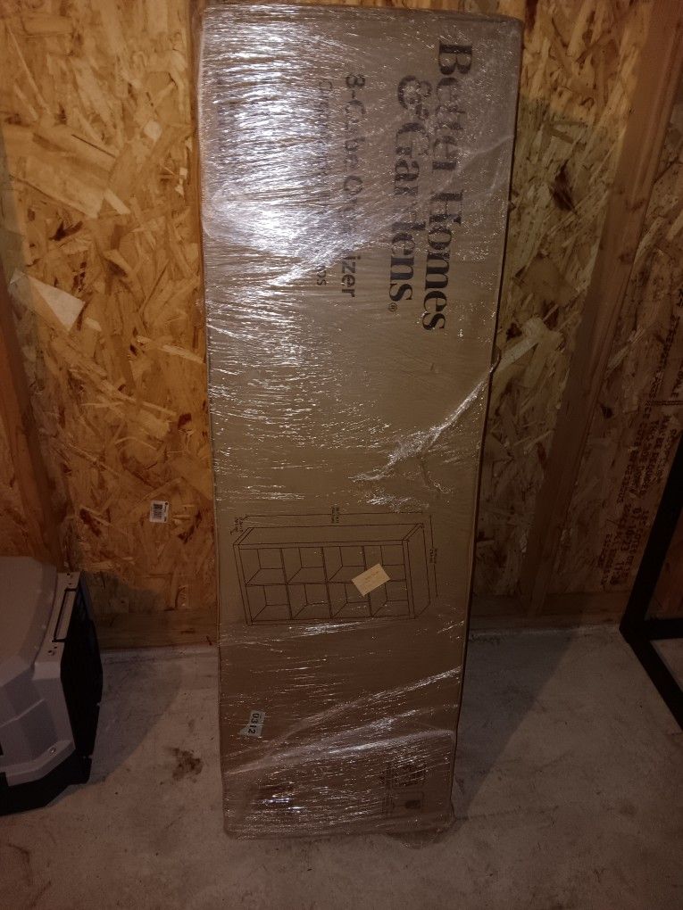 Better homes and garden 8 cube organizer black