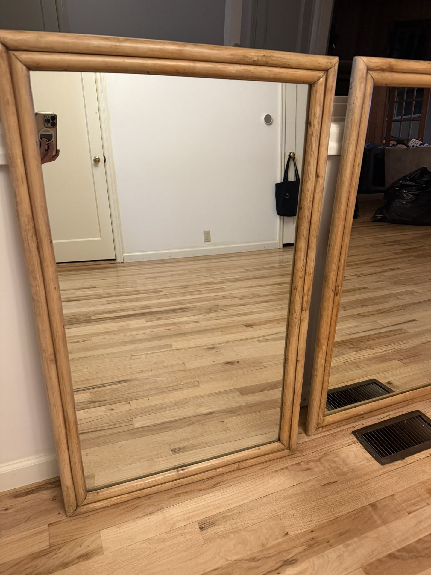 2Vintage Bamboo Mirrors