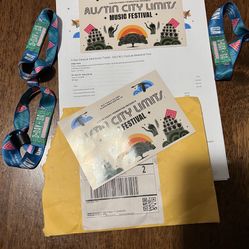 $250 ACL Tickets 2nd Weekend Oct. 14-16 