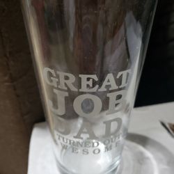 Dad's Glass Cup