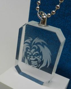 Iron Maiden Eddie Face Head Killer's Dog Tag Ball Chain One Of A Kind Necklace