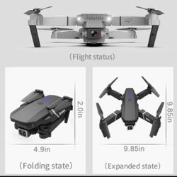 Drone with 4K 1080P Dual Camera Wide Angle Altitude Height Hold