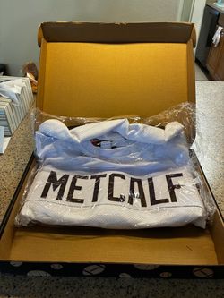 Eric Metcalf Signed Cleveland Browns White Jersey Beckett Authenticated BAS NEW