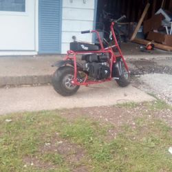 Running Mini Bike With A Muffler 