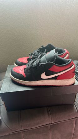 Jordan 1 lows red and white