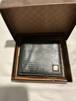 Gucci Vintage Mens Crocodile Bi Fold Wallet New w/Card slots 