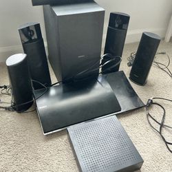 Sony HBD-N790W Blu-Ray 3D Home Theater System 5 Speakers No Remote TESTED