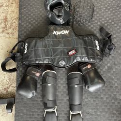 Kids sparring Kit / white dragon Martial Arts Set