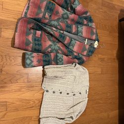 Vintage Eddie Bauer Wool Coat And Irish Marino Wool Sweater