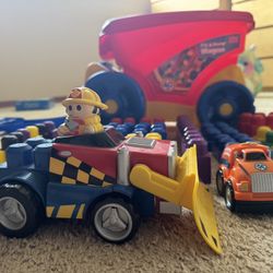 Mega Bloks Fill And Dump Wagon Original 