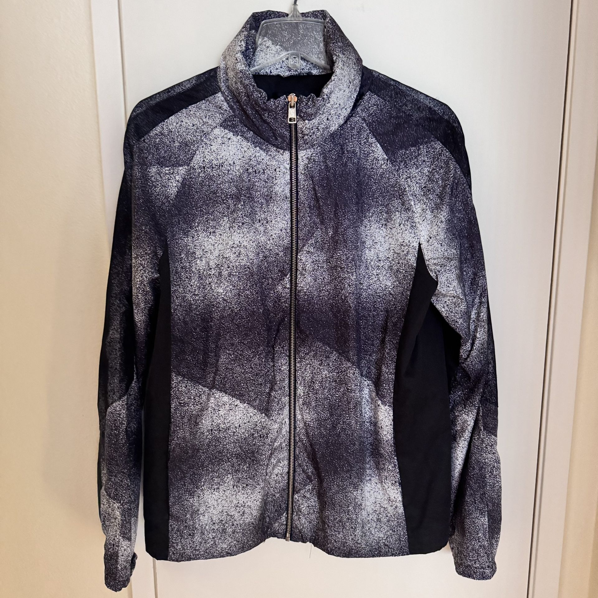 Jack & Jones C Dust Jacket Men’s M 175/96A Black Gray Hooded Windbreaker Lightweight