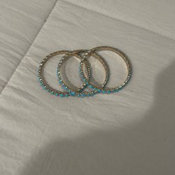 Turquoise Bracelets Set Of 3