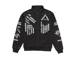 Supreme Worldwide Tricot Track Jacket Size Medium