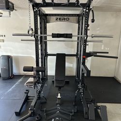 Smith Machine 500 | Adjustable Bench | 245lb Cast Iron Olympic Weights | 7ft Olympic Bar | Fitness | Gym Equipment | FREE DELIVERY/INSTALLATION 🚚 🛠️