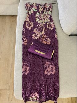 Purple dress with sequins