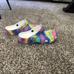 Rainbow Crocs