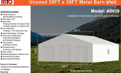 New Galvanized Metal Garages, Sheds & Carports