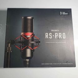 Majority RS Pro USB Condenser Microphone Kit Bundle and Carry Case for Computer/Laptop Recording