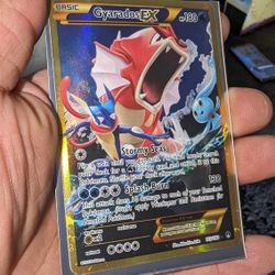 GYARADOS EX 123/122 XY BREAKPOINT FULL ART SECRET RARE GOLD POKEMON CARD  for Sale in Sparks, NV - OfferUp