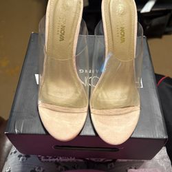 Clear/Nude High Heels New 