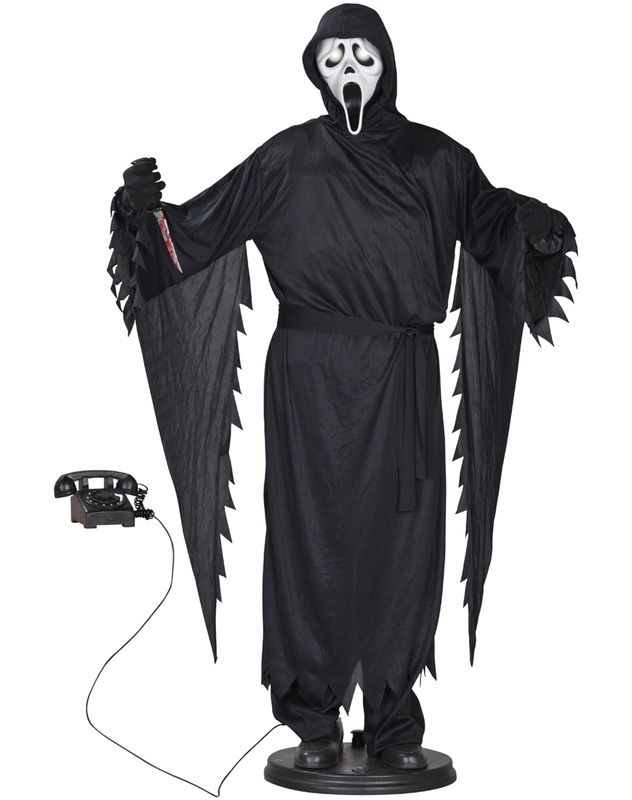 animated ghostface / scream the movie halloween prop