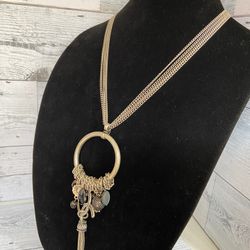 Silver Toned Statement Necklace 