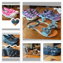 TONS Of Girl’s Size 2 Shoes- Total 8 Pairs