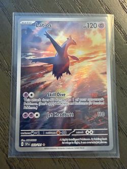 Latios full art Pokemon card