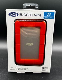 LaCie Rugged Thunderbolt Mini 2TB HDD–USB 3.0 Drop Shock Portable External Drive