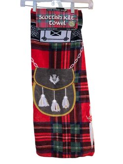 Scottish Kilt Towel Royal Stewart Design NWT