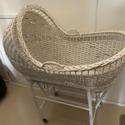 Antique baby bassinet