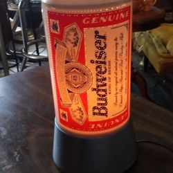 Budweiser Rotating Lamp (Works) Negotiable Price!!!