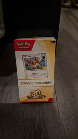 Pokemon TCG 30th Anniversary Celebration Knock Out Collection Eevee Knockout 30