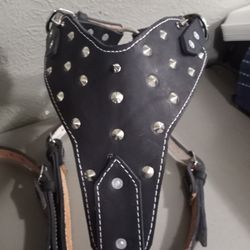 Dog Harness All Sizes 100% Leather  ( Pecheras Para Perros Todas Las Medidas) 